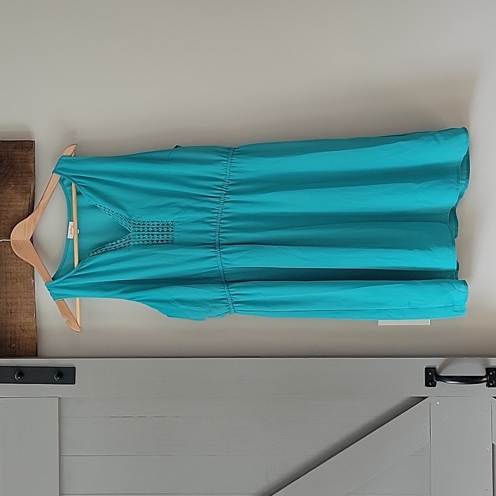 Turquoise Sleeveless Dress